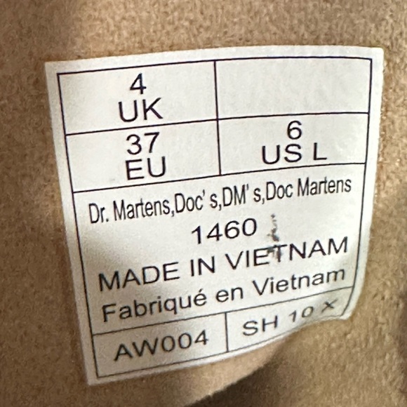 Dr Martens Leather Women’s Floral Lace Up Combat Boots Size 6, New - Picture 14 of 16